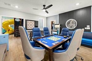 Game room - Mammoth Manor | Massive home w PVT theater, arcade, spa pool - mins to top parks (Orlando)