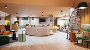 Lobby - Wifi, 100m from ski slopes, sauna, hammam, parking, tv, ski locker, 37m², Auron (Auron)