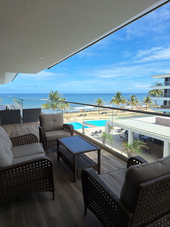 Vue depuis le balcon