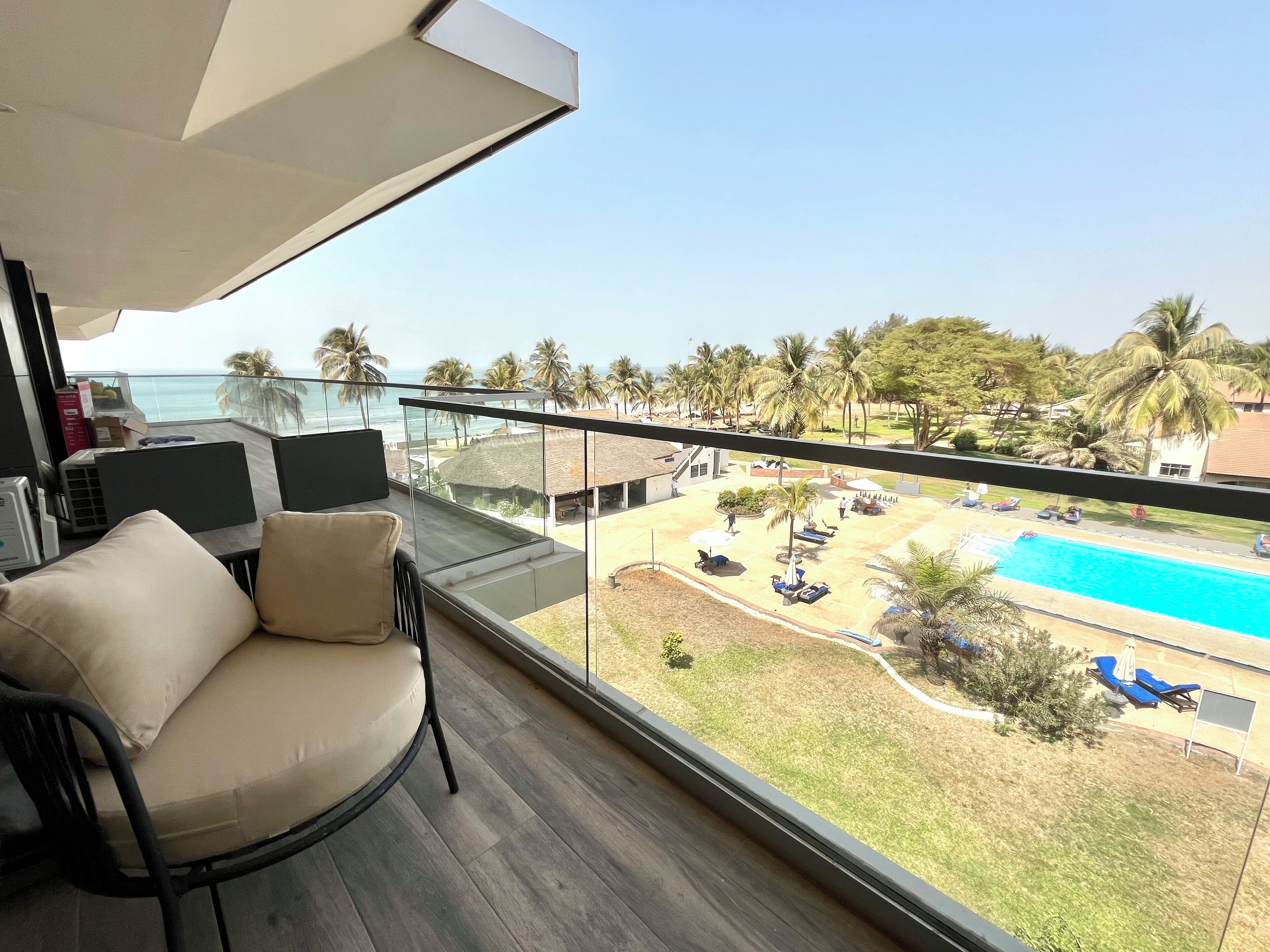 Standard Apartment, 1 Bedroom, Balcony, Partial Ocean View (416 - top floor) | Balcony view
