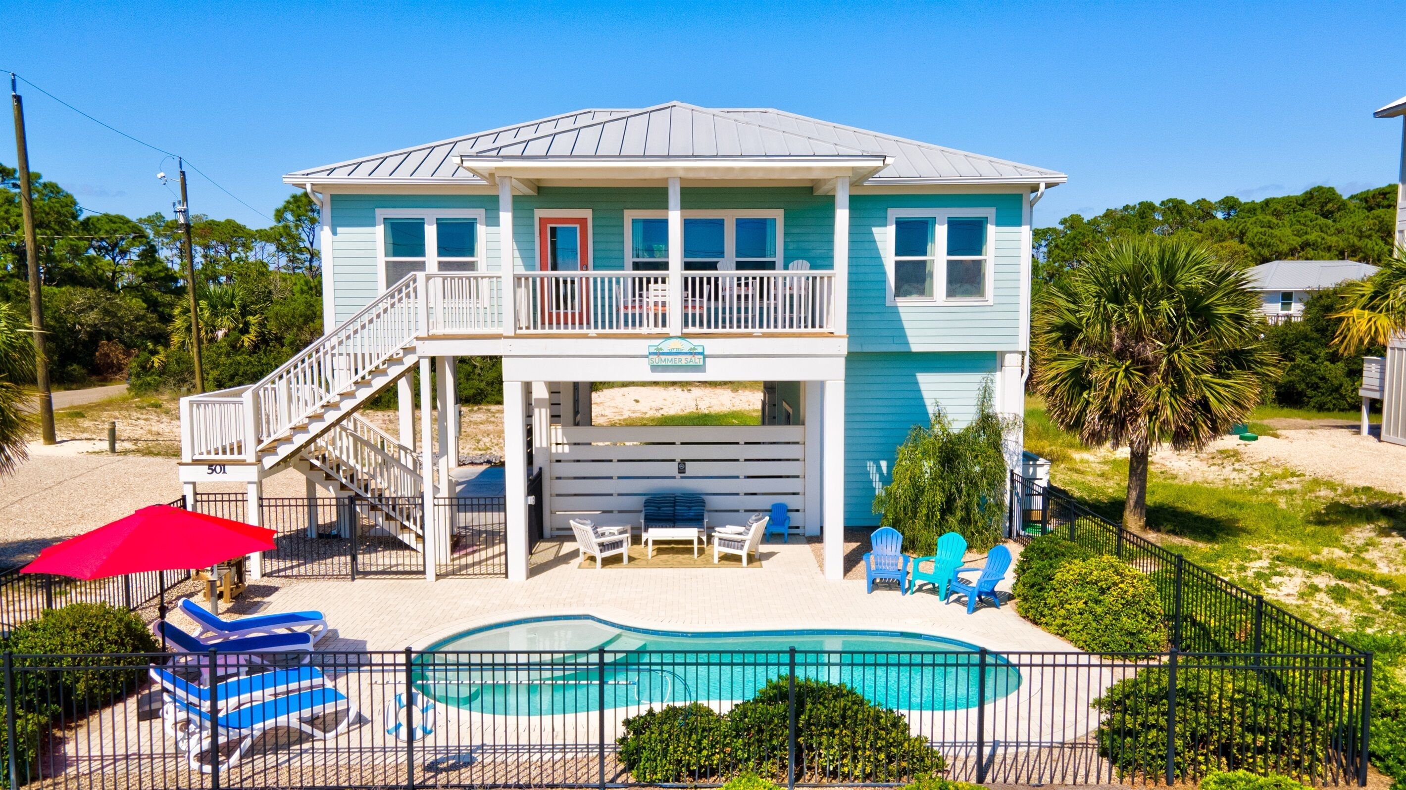 Summer Salt Cottage, Pvt Pool, 240 steps to beach w/views