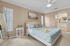 3 bedrooms, desk, iron/ironing board, travel cot - Cape Coral Canalfront Oasis: Private Dock, Heated Pool & Arcade Fun (Cape Coral)