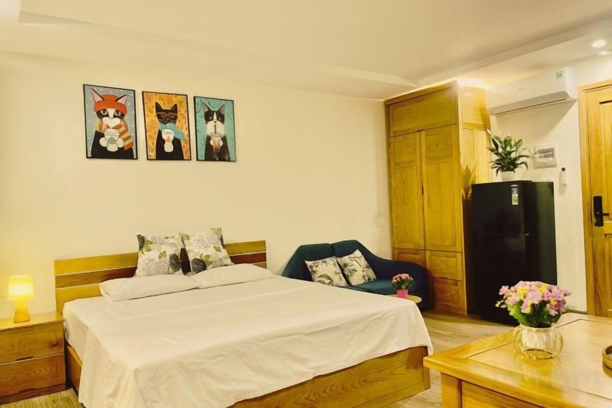 1 chambre, literie de qualité supérieure, surmatelas, minibar