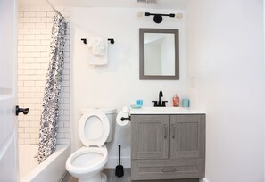 Hair dryer, towels