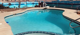 Desert Beach House with a Mountain View - Private Pool and Hot Tub!