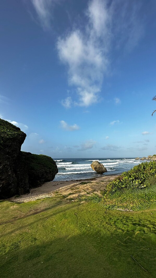 Am Strand, Liegestühle, Strandtücher