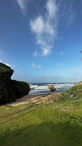 Beachfront cottage with air conditioning and stunning views of Bathsheba 