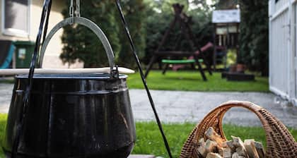 Szentendrei szigeten önĂĄllĂł, jakuzzis, szaunĂĄs, romantikus, erdĆszĂ©li hĂĄz!