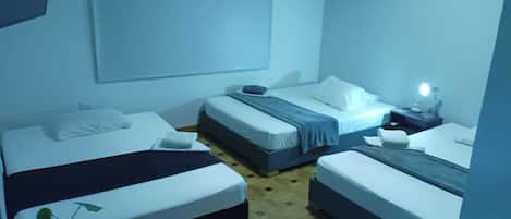 Family Room | Premium bedding, desk, free WiFi