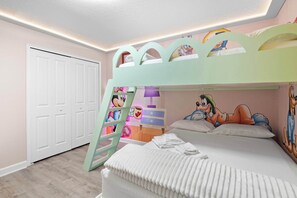 4 bedrooms, iron/ironing board, travel cot, WiFi