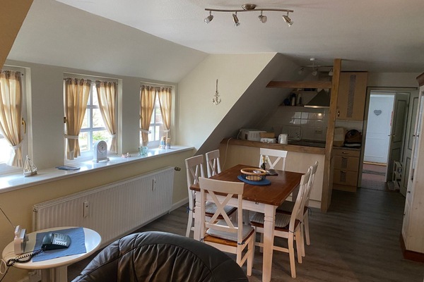 Wohn- und Essbereich mit Küchenzeile