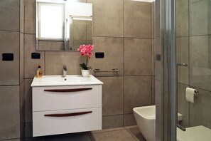 Ducha, bañera de hidromasaje, secador de pelo, bidet