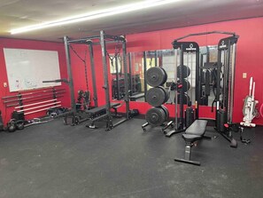 Fitness facility - Soul Yurt · Largest Yurt · Hobbit Door · Cathedral Interior · Sleeps 3 (Buckley)