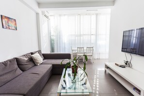 Classic Apartment | Living area - Port 2 Bedroom with 2 showers apartment (Tel Aviv)