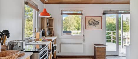 Fridge, stovetop