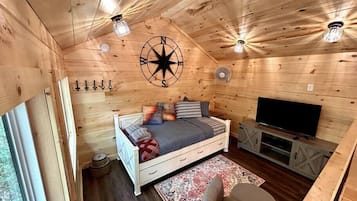 TV, fireplace, DVD player