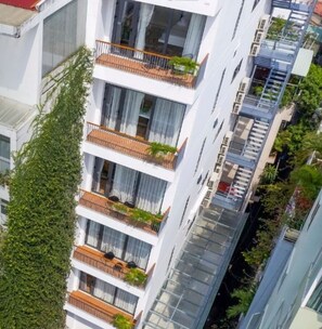 Façade de l’hébergement