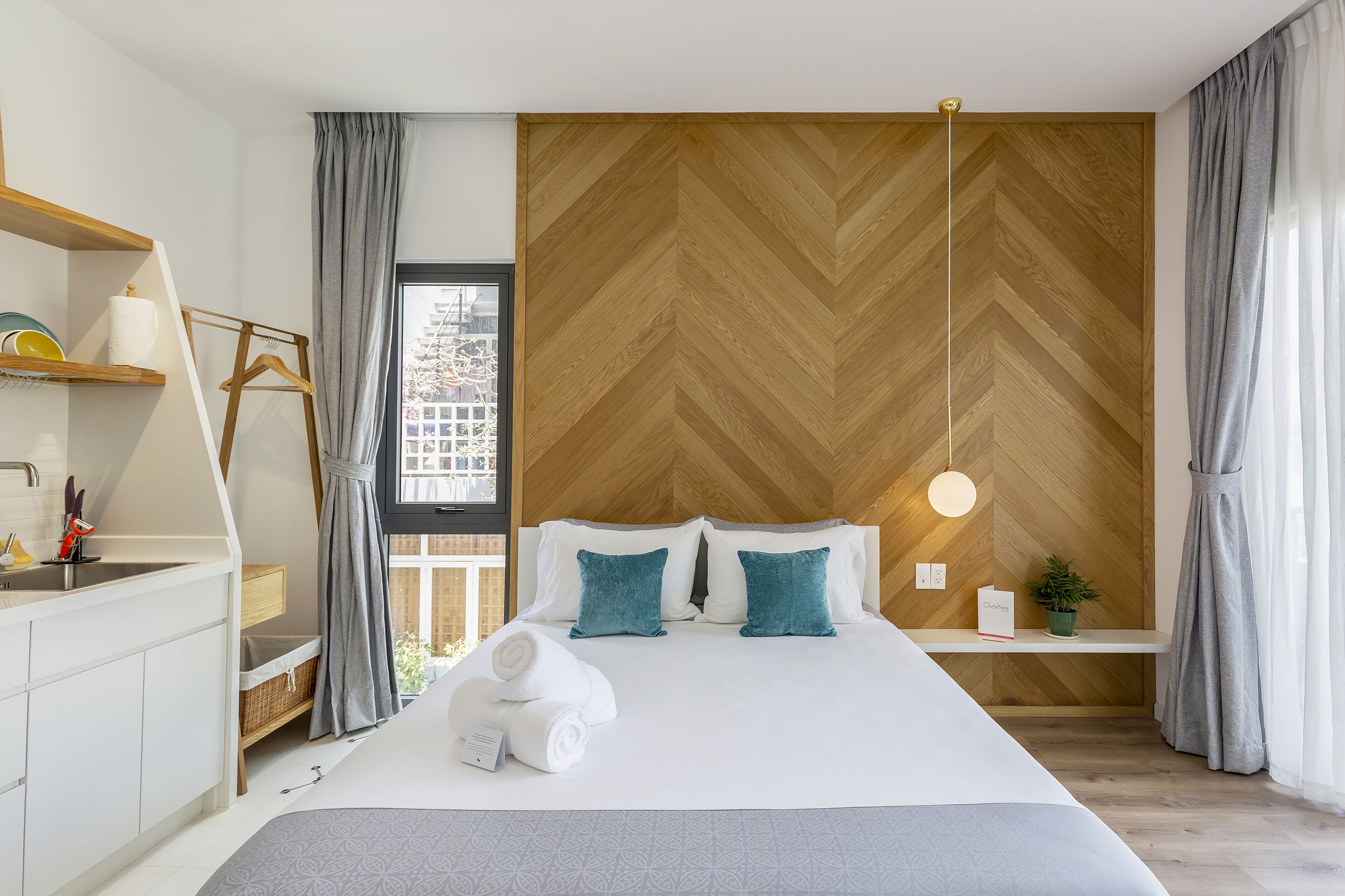 Studio Panoramique, non-fumeurs, vue ville | Draps en coton égyptien, literie de qualité supérieure