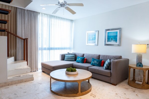 Apartamento, 2 habitaciones | Zona de estar