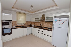 Fridge, microwave, oven, dishwasher - Villa Ela; Amazing 3 bedroom villa with private pool in Sarigerme (Sarigerme)