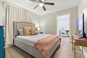 2 bedrooms, iron/ironing board, WiFi, bed sheets