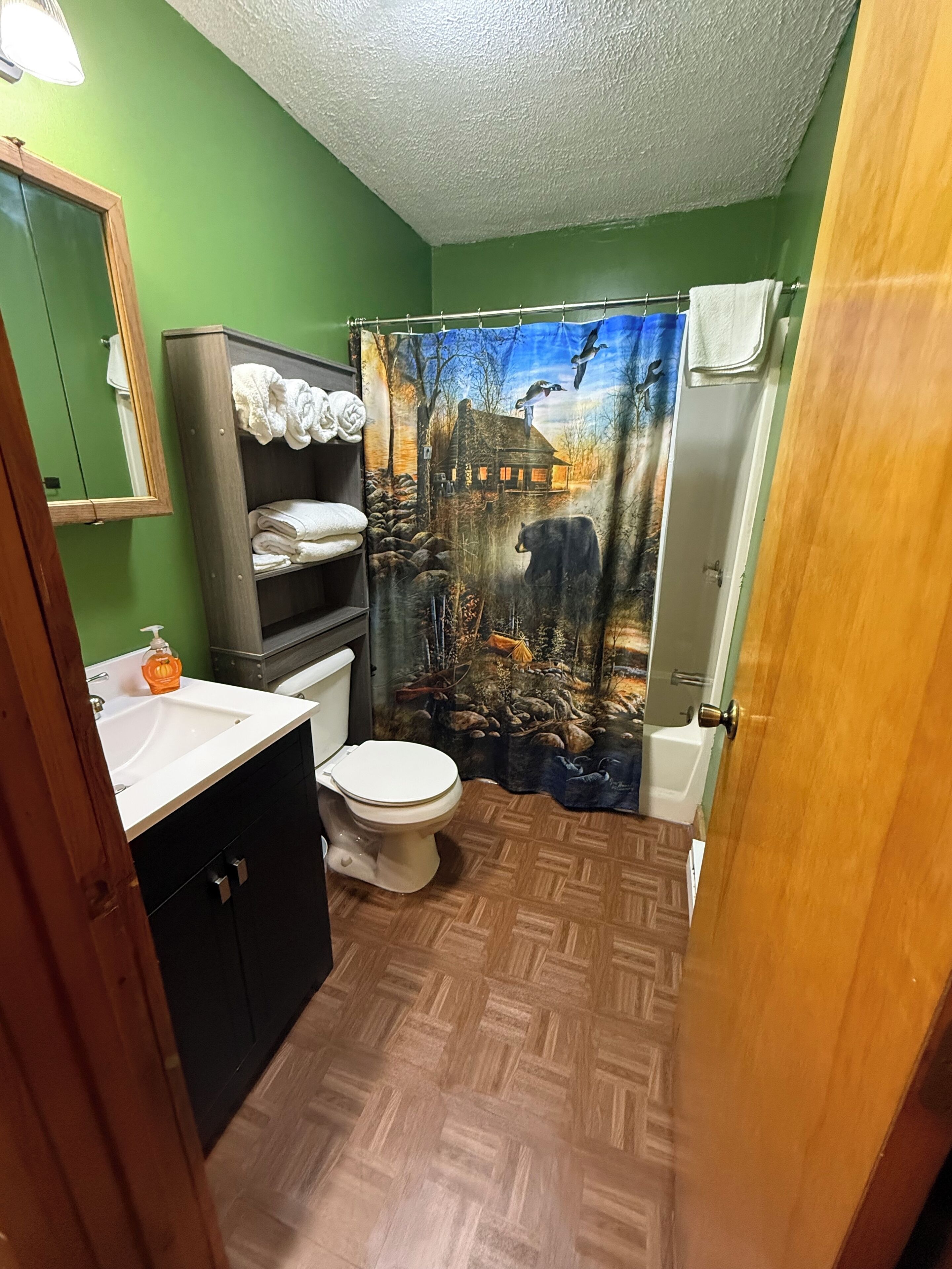 Towels, soap, toilet paper