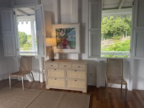 Interior - Charming Nevis Cottage with pool and ocean view on grounds of Hermitage Inn (Gingerland)