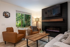 TV connectée, cheminée