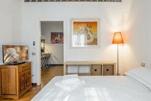 1 室のベッドルーム、アイロン / アイロン台、インターネット、ベッドシーツ