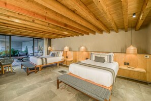Suite Deluxe, 2 Queen beds and Jacuzzi | 1 bedroom, premium bedding, down duvets, pillow-top beds - El lugar del que te hable Hotel Boutique (Valle de Bravo)