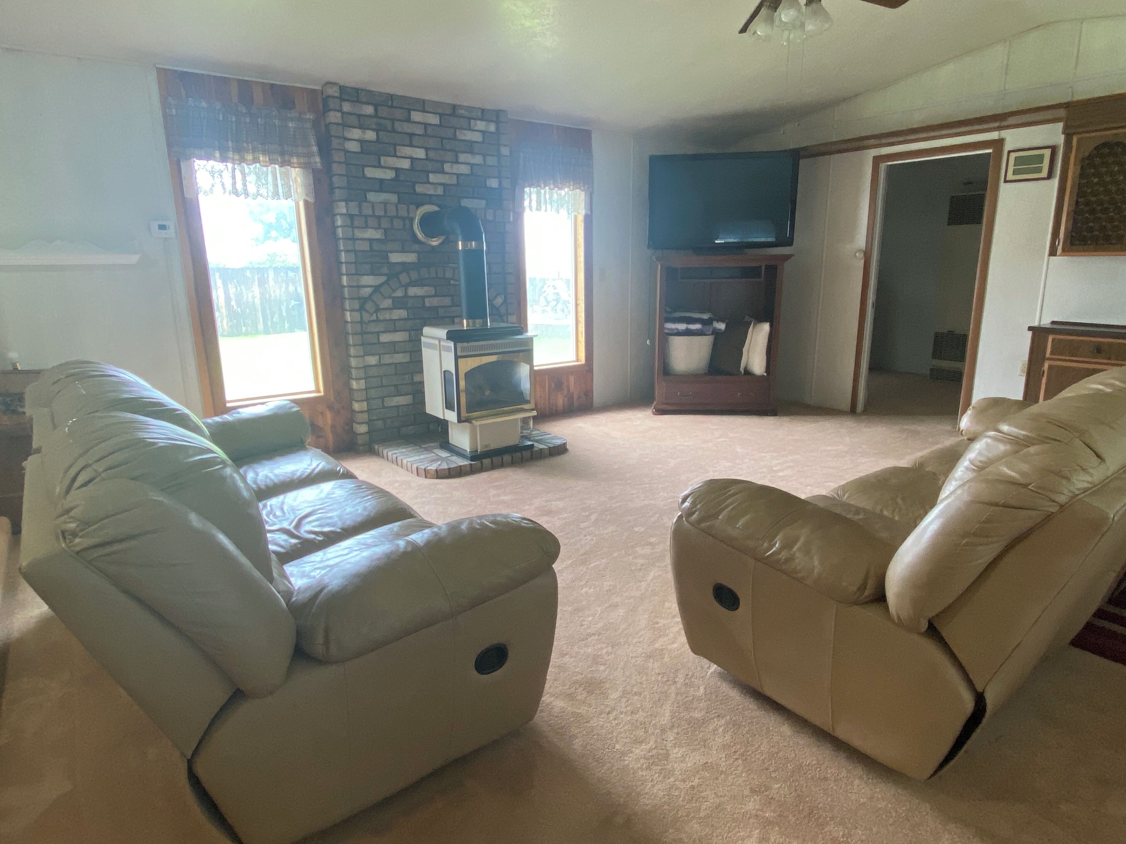 TV connectée, cheminée