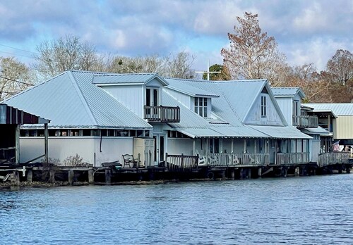 Cozy waterfront studio apartment with a covered deck on Bayou Pierre Part.  