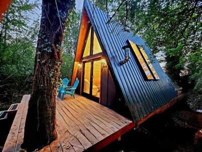 Tranquil A-Frame Cabin Retreat Nature's Serenity