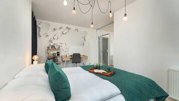 1 غرفة نوم وملاءات أسرّة