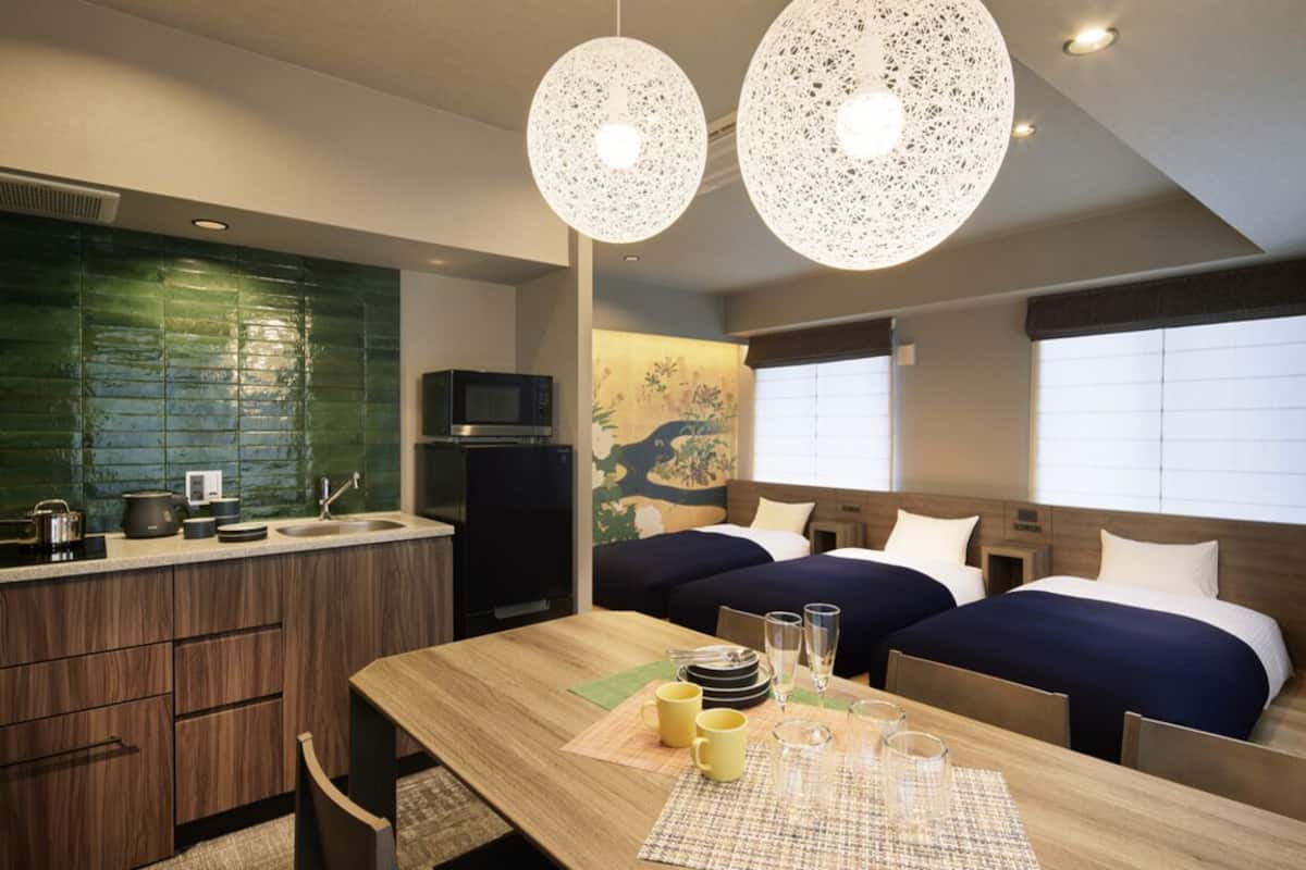 豪華客房, 非吸煙房, 露台 (Japanese Style Room, 5 Beds) | 私人廚房 | 大型雪櫃/冰箱、微波爐、爐具、電熱水壺