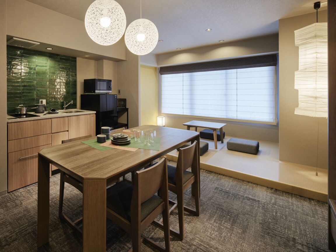 Suite – superior, 1 soverom, ikke-røyk (Japanese Style Room, 4 Beds) | Eget kjøkken | Kjøleskap, mikrobølgeovn, kokeplater og vannkoker