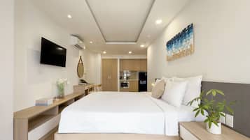 Studio Deluks | Brankas, meja kerja, kedap suara, dan setrika/meja setrika