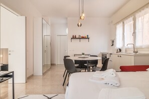 2 bedrooms, iron/ironing board, travel crib, WiFi