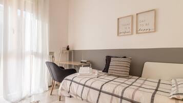 2 bedrooms, iron/ironing board, travel crib, WiFi