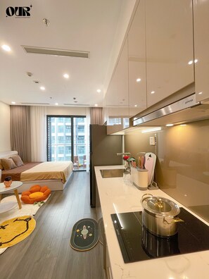 Private kitchen - Ourhomestay Vinhomes Smart City Tây Mỗ, Hà Nội (Tây Mỗ)