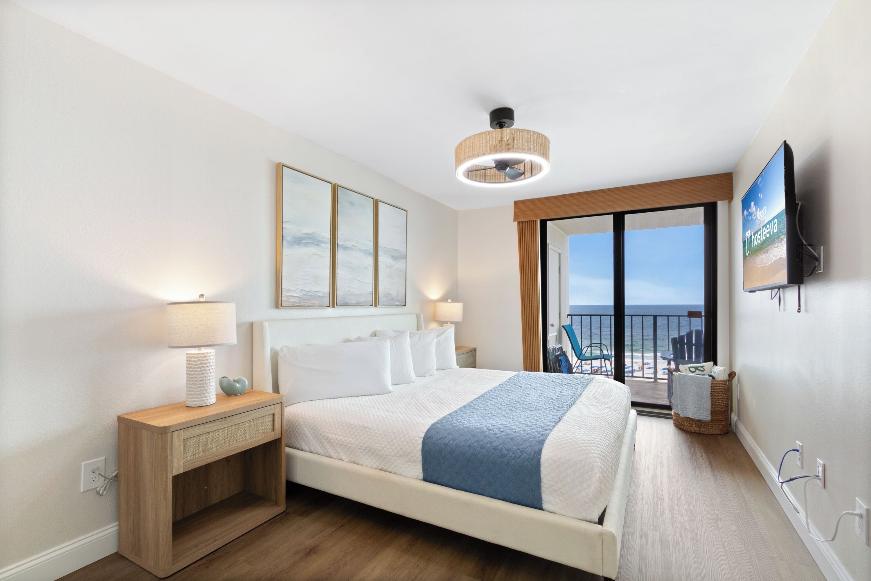 Comfort appartement, 2 slaapkamers, balkon, uitzicht op het strand | Individueel gedecoreerd, individueel gemeubileerd