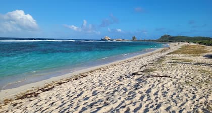 Villa rental with swimming pool in Karukera for 4 people in Saint-François