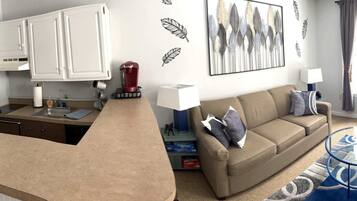 TV, DVD player, books