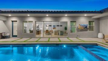 A heated pool