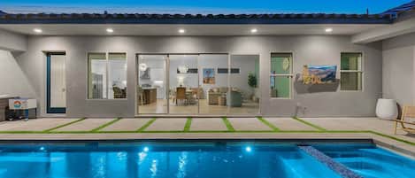 A heated pool