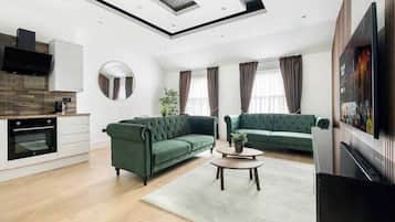 Smart-tv en een kantoor