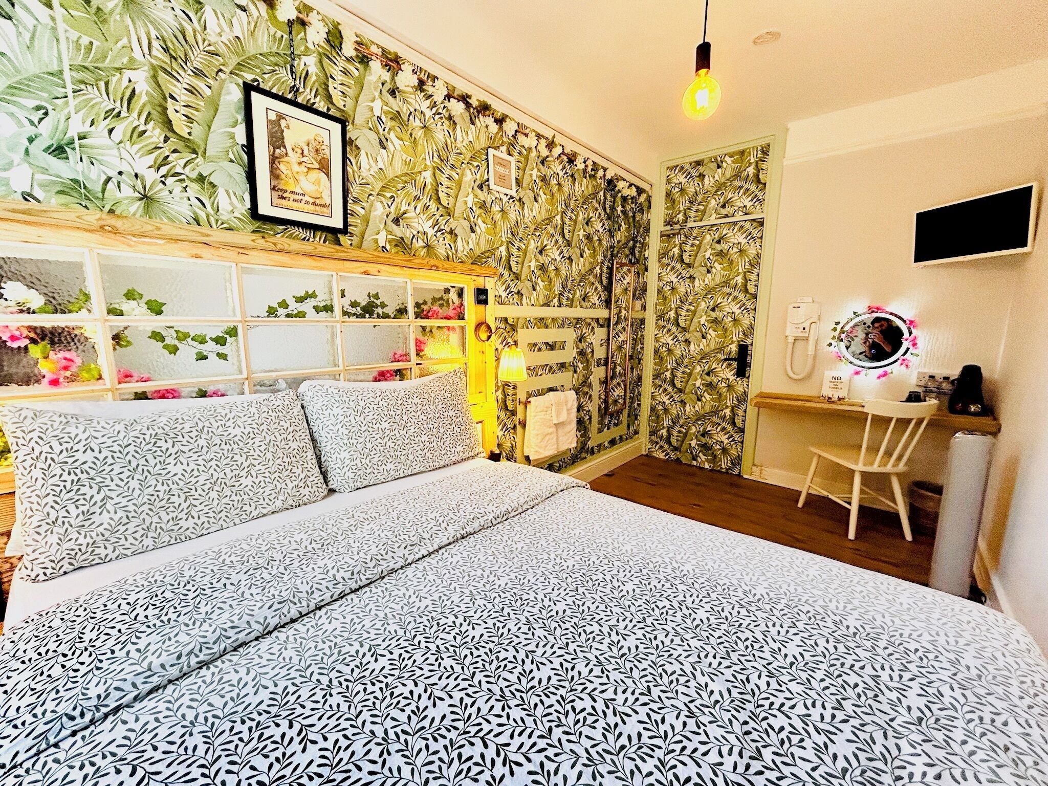 Individually decorated, individually furnished, blackout drapes