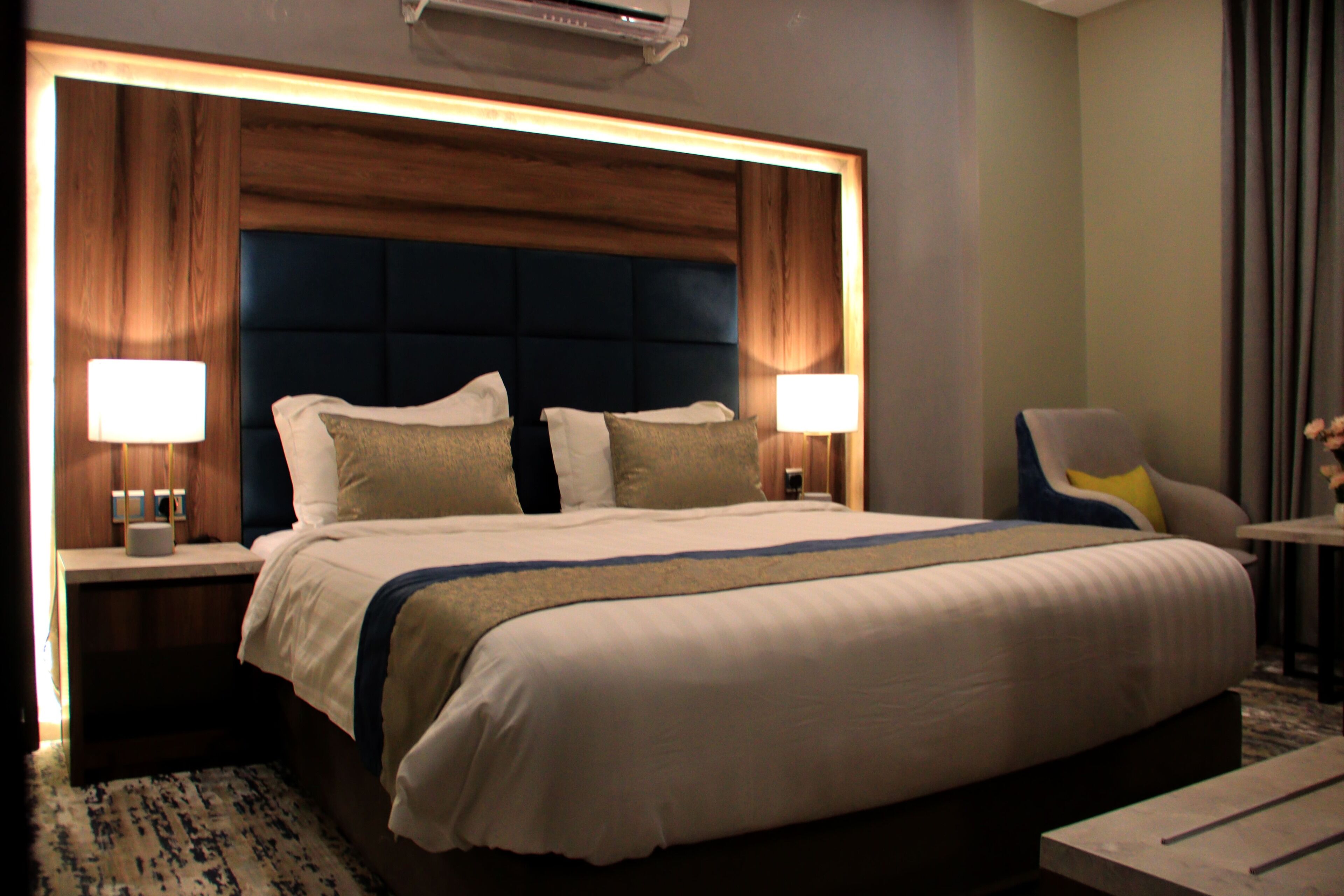 Premium bedding, free WiFi, bed sheets