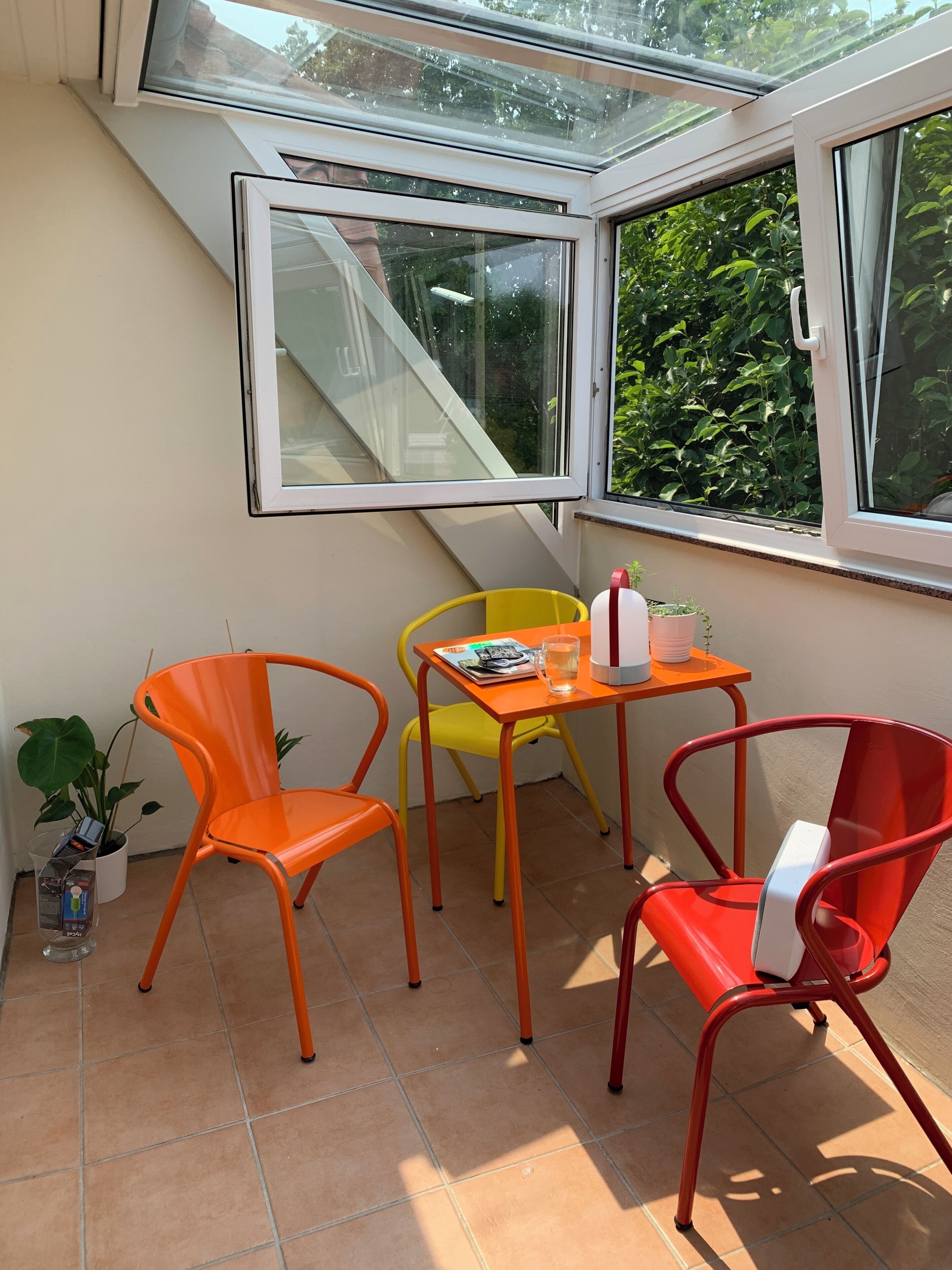 屋外ダイニングエリア