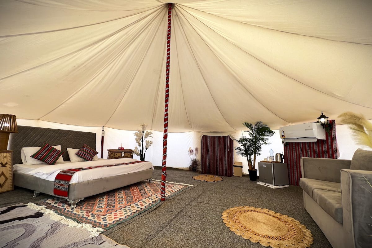 Deluxe Tent, 1 Bedroom | Hypo-allergenic bedding, down comforters, individually decorated